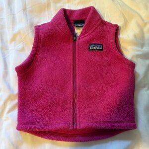 Patagonia Kids Fleece Vest - Bright Pink